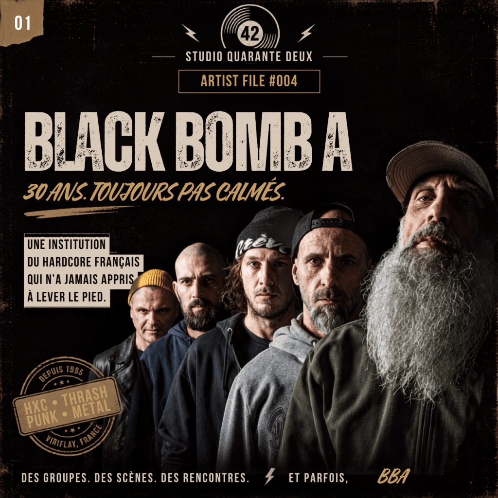 ARTIST FILE #004. BLACK BOMB A : TRENTE ANS DE BRUIT, DE SUEUR ET TOUJOURS PAS L’INTENTION DE LEVER LE PIED